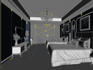 bedroom hotel suites designed a complete 132 3D मॉडल