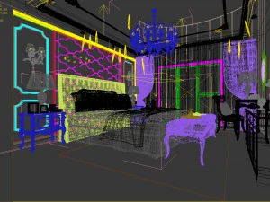 bedroom hotel suites designed a complete 133 3D Model