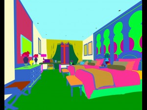 bedroom hotel suites designed a complete 134 3D Model