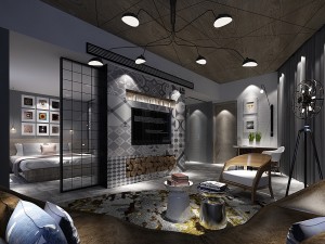 bedroom hotel suites designed a complete 137 3D 模型