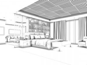bedroom hotel suites designed a complete 140 Model 3D