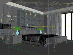 bedroom hotel suites designed a complete 140 Model 3D