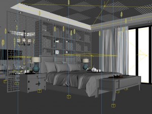 bedroom hotel suites designed a complete 140 Model 3D