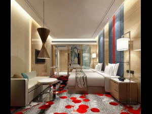 bedroom hotel suites designed a complete 142 3D Model