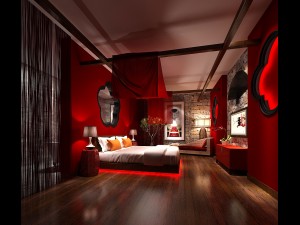 bedroom hotel suites designed a complete 144 Modello 3D