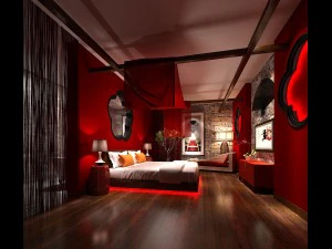 酒店套房设计卧室齐全144间 3D 模型