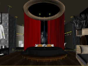 bedroom hotel suites designed a complete 145 Modello 3D