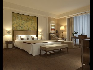 bedroom hotel suites designed a complete 146 3D Model