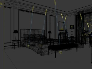 bedroom hotel suites designed a complete 146 3D Model