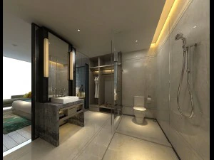 bedroom hotel suites designed a complete 152 3D Model