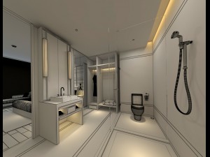bedroom hotel suites designed a complete 152 3D 모델