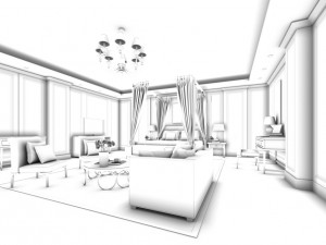 bedroom hotel suites designed a complete 157 3D Model