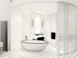bedroom hotel suites designed a complete 159 3D Model