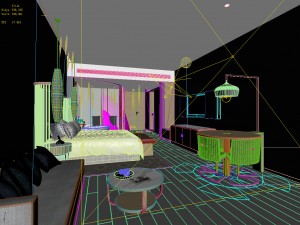 bedroom hotel suites designed a complete 159 3D Model