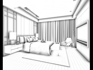 bedroom hotel suites designed a complete 161 Modello 3D