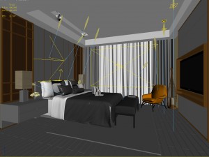 bedroom hotel suites designed a complete 161 Modello 3D