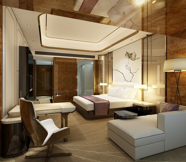 bedroom hotel suites designed a complete 162 3Dモデル .c4d .max .obj .3ds .fbx .stl .blend 