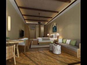 bedroom hotel suites designed a complete 165 3D Model
