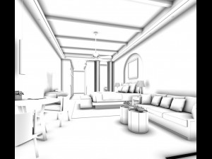 bedroom hotel suites designed a complete 165 3D Модель