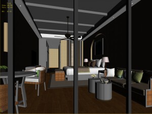 bedroom hotel suites designed a complete 165 3D Модель
