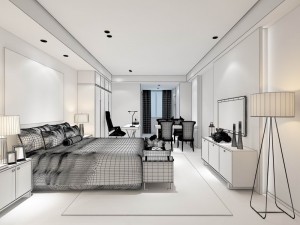 deluxe master bedroom design 208 3D मॉडल