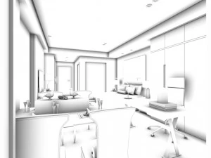 deluxe master bedroom design 208 3D Model