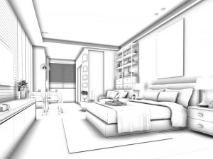 deluxe master bedroom design 209 3D Model