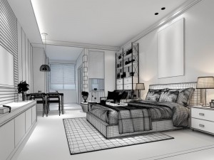 deluxe master bedroom design 209 3D Модель