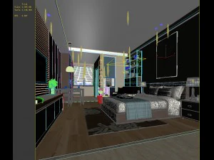 deluxe master bedroom design 209 3D Model
