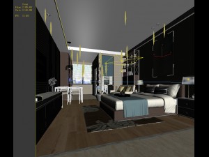 deluxe master bedroom design 209 3D Модель