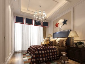 stylish bedroom complete 01 3D 模型