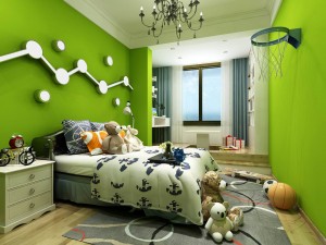 stylish bedroom complete 02 3D Model