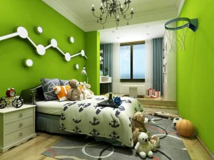 stylish bedroom complete 02 3D Model