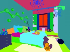 stylish bedroom complete 02 Modèle 3D