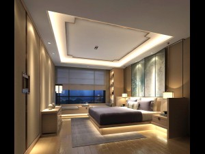 stylish bedroom complete 04 3D 모델