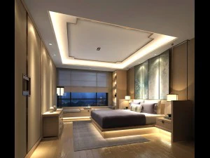 camera da letto elegante completa 04 Modello 3D