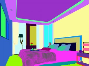 stylish bedroom complete 07 Modèle 3D