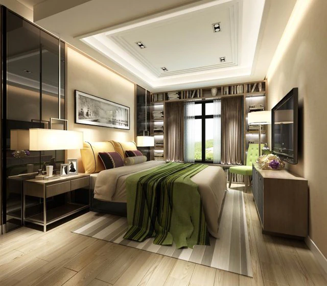 stylish bedroom complete 09 3D Model .c4d .max .obj .3ds .fbx .stl .blend 