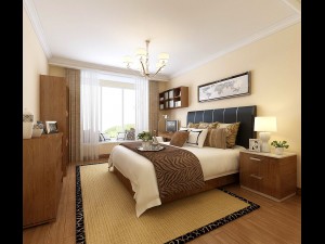 stylish bedroom complete 10 3D Model