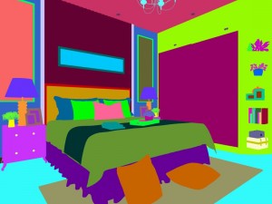 stylish bedroom complete 11 3D Model