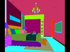 stylish bedroom complete 11 3D Model
