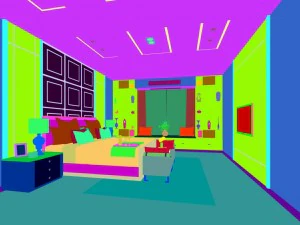 stylish bedroom complete 12 3D Model