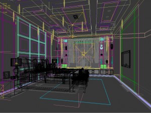 stylish bedroom complete 12 3D 모델