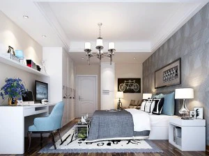stylish bedroom complete 13 3D Model