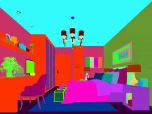 stylish bedroom complete 13 3D Model