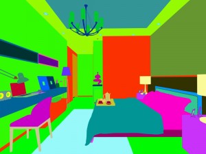 stylish bedroom complete 16 Modello 3D