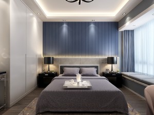 stylish bedroom complete 16 Modello 3D