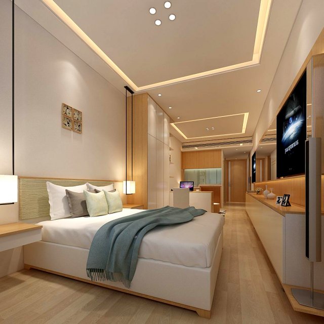 stylish bedroom complete 17 3Dモデル .c4d .max .obj .3ds .fbx .stl .blend 