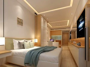 スタイリッシュなベッドルーム完成 17 3Dモデル