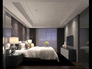 stylish bedroom complete 20 3D मॉडल